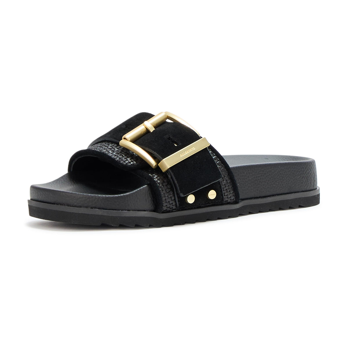 AllSaints Ellie Raffia Slide Sandals