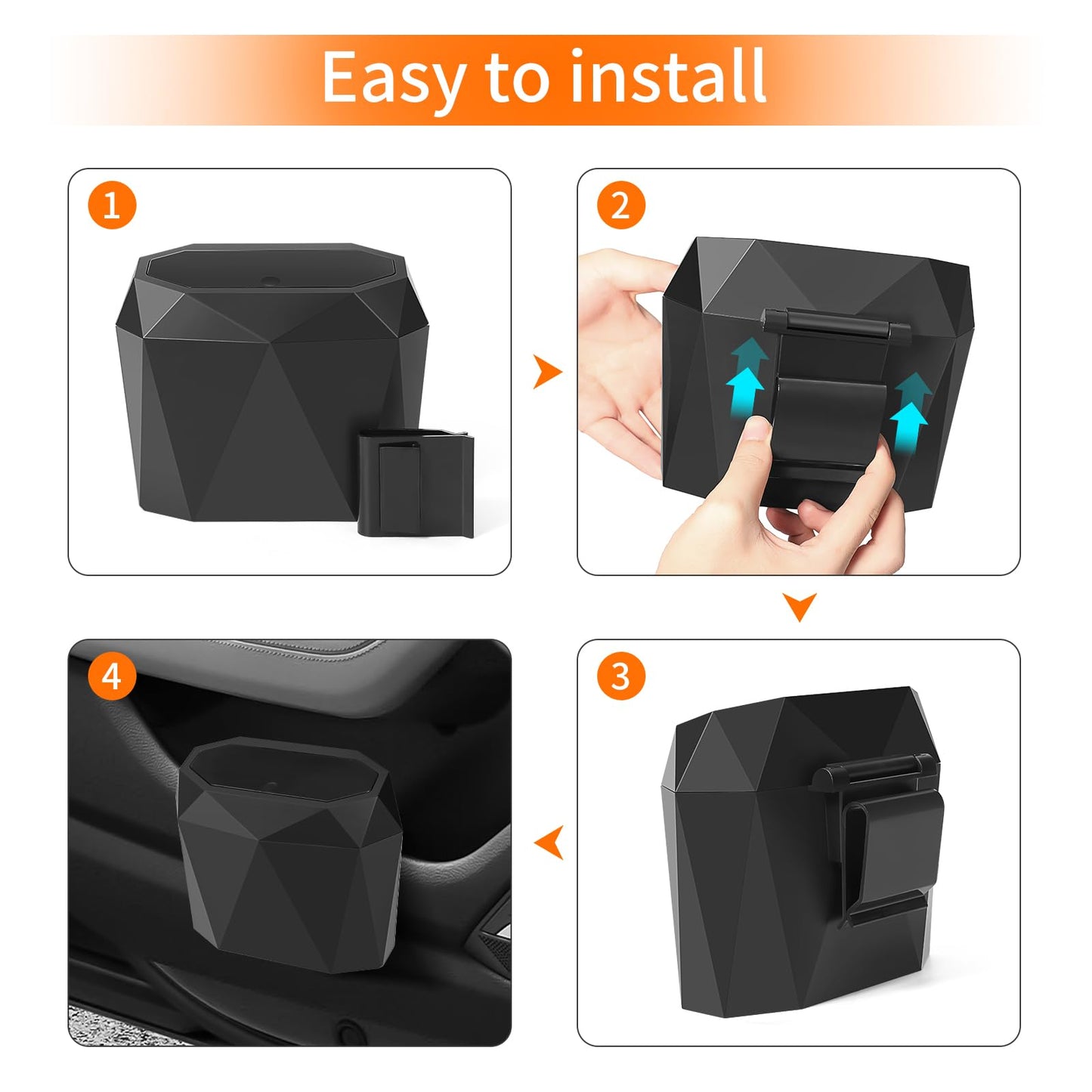 Mini Car Trash Can with 60 Bags