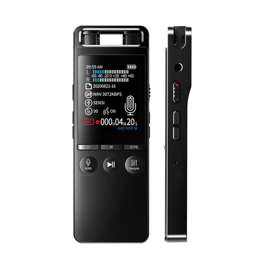 80GB Portable Voice Recorder with Dual Mic
