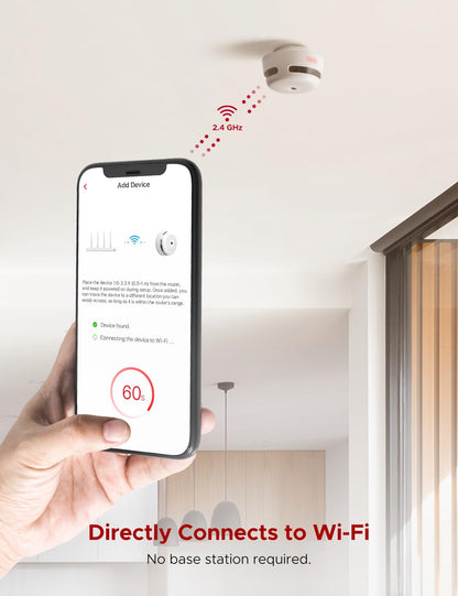 X-Sense Wi-Fi Smart Smoke Detector with Alerts