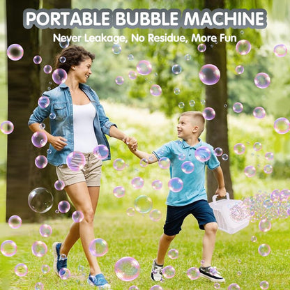 Electric Bubble Machine for Kids with Rechargeable Batteries