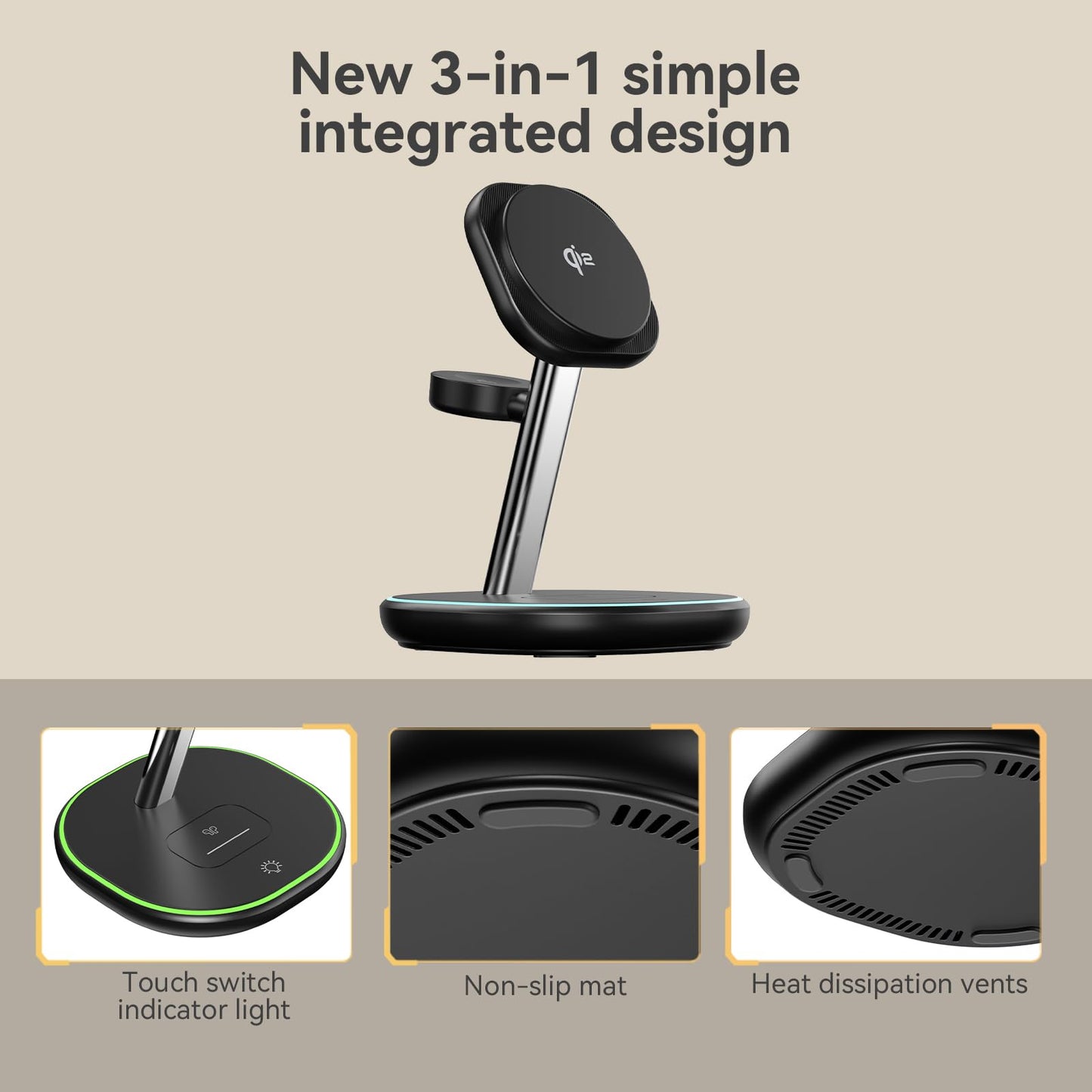 3 in 1 Wireless Charging Station for iPhone