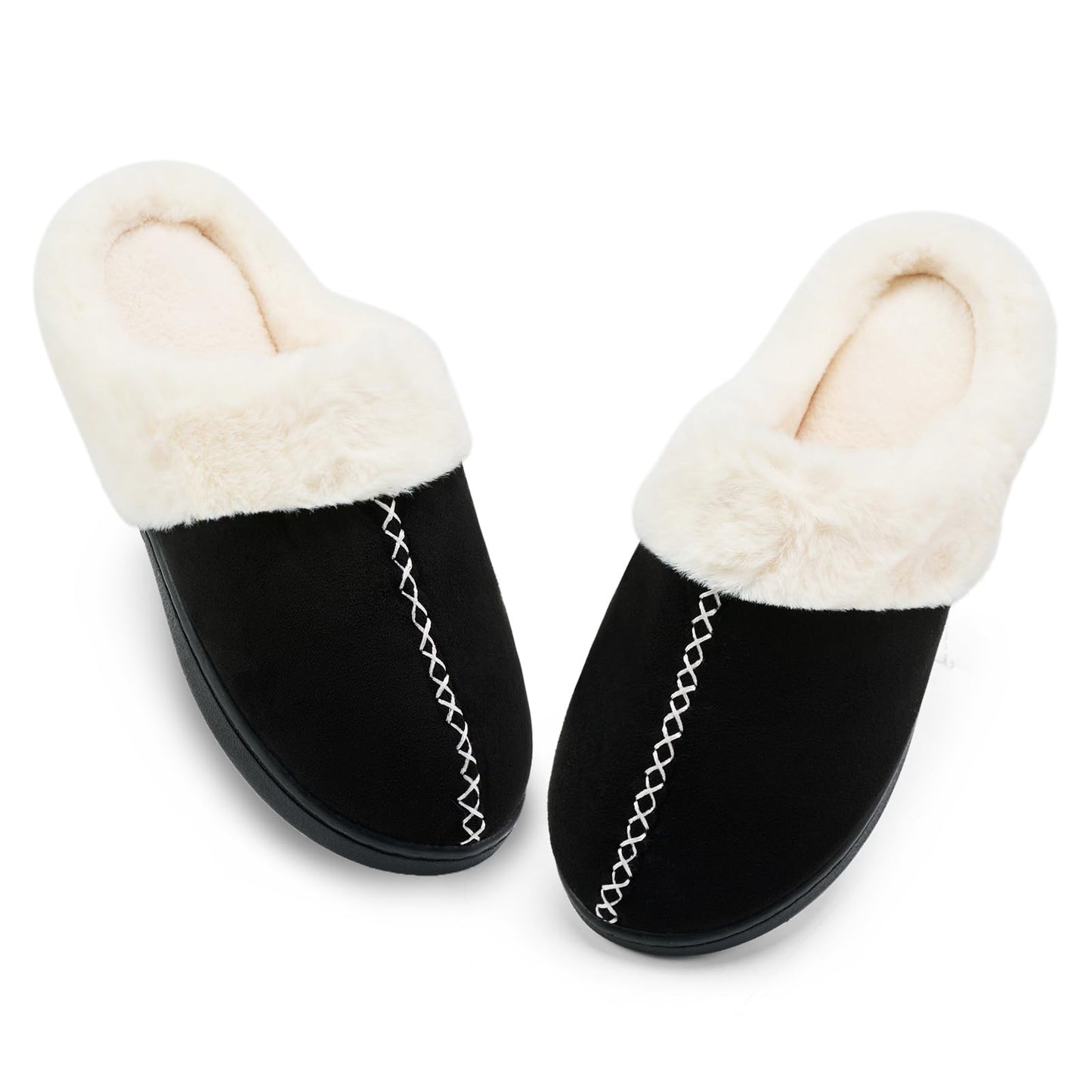 Memory Foam Slippers for Women, Non-Slip, Indoor/Outdoor