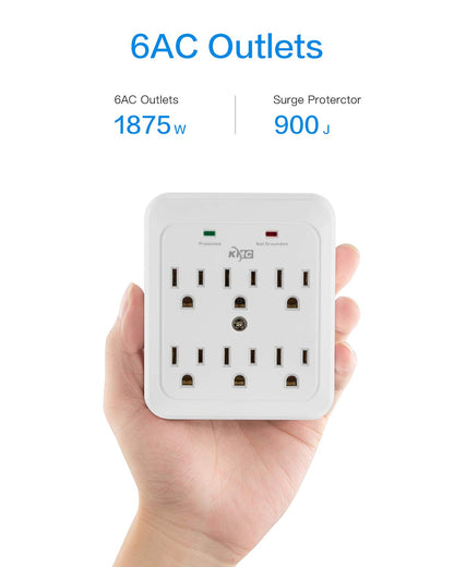 KMC 980 Joule 6-Outlet Surge Protector