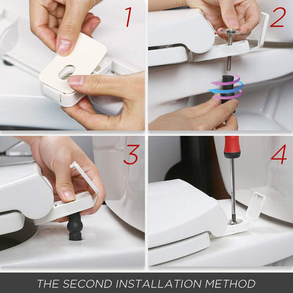 Elongated Soft Close Toilet Seat, Easy Install