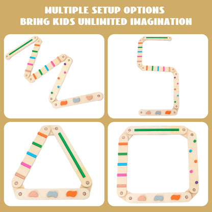 Kids Wooden Balance Beam for Coordination and Stability