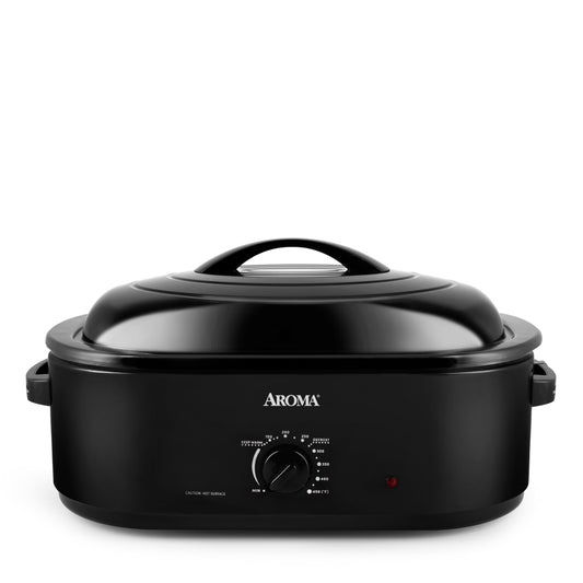 AROMA 18Qt Roaster Oven with Self-Basting Lid
