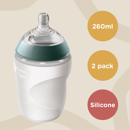 Tommee Tippee Anti-Colic Baby Bottles, 9oz, 2-Pack