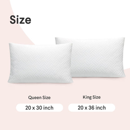 FAUNNA Soft Shredded Memory Foam Bed Pillow