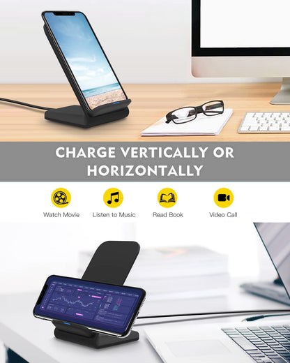 Fast Wireless Charger for iPhone & Samsung