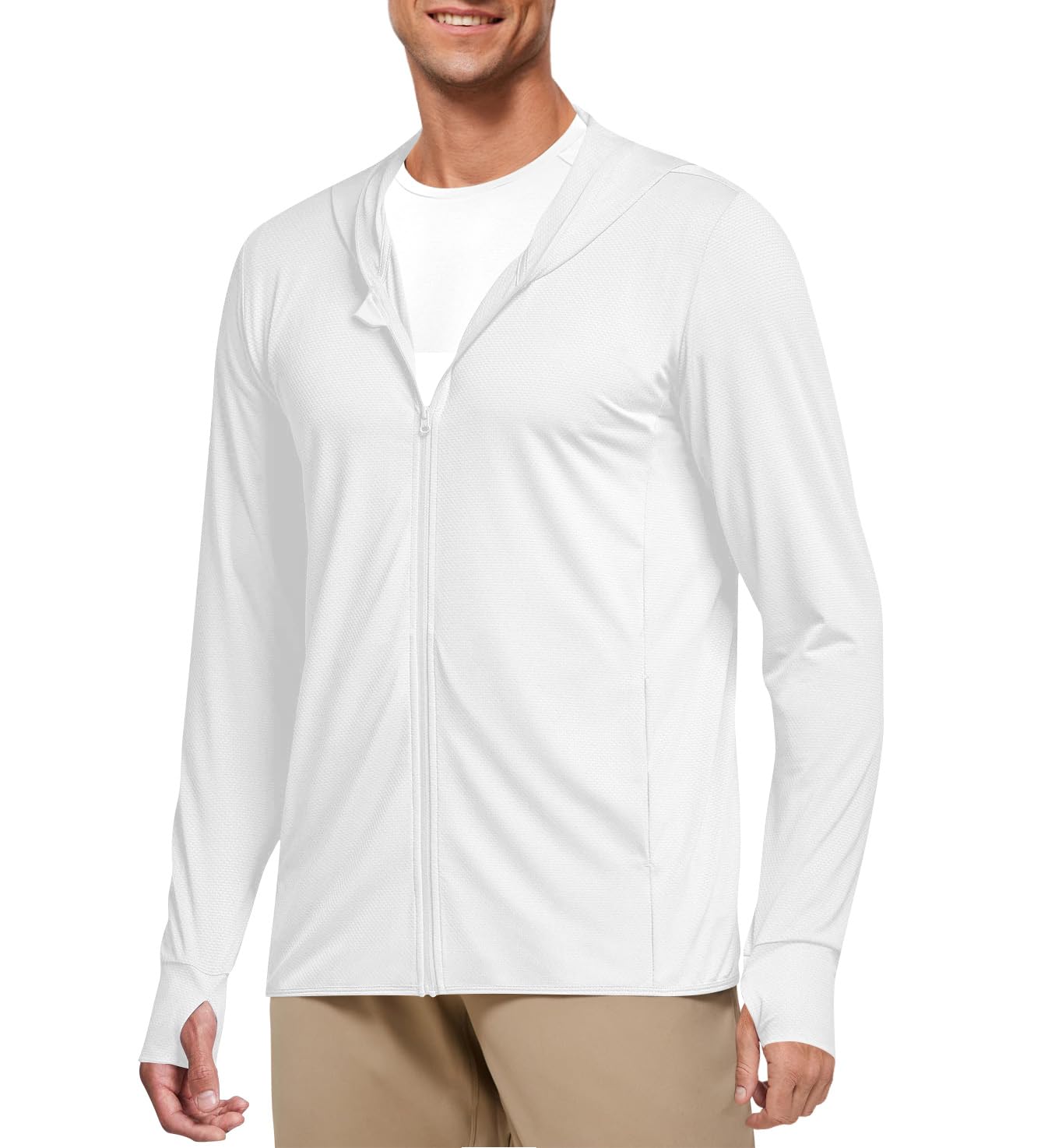 UPF 50+ Men's Full Zip Hoodie for Outdoors