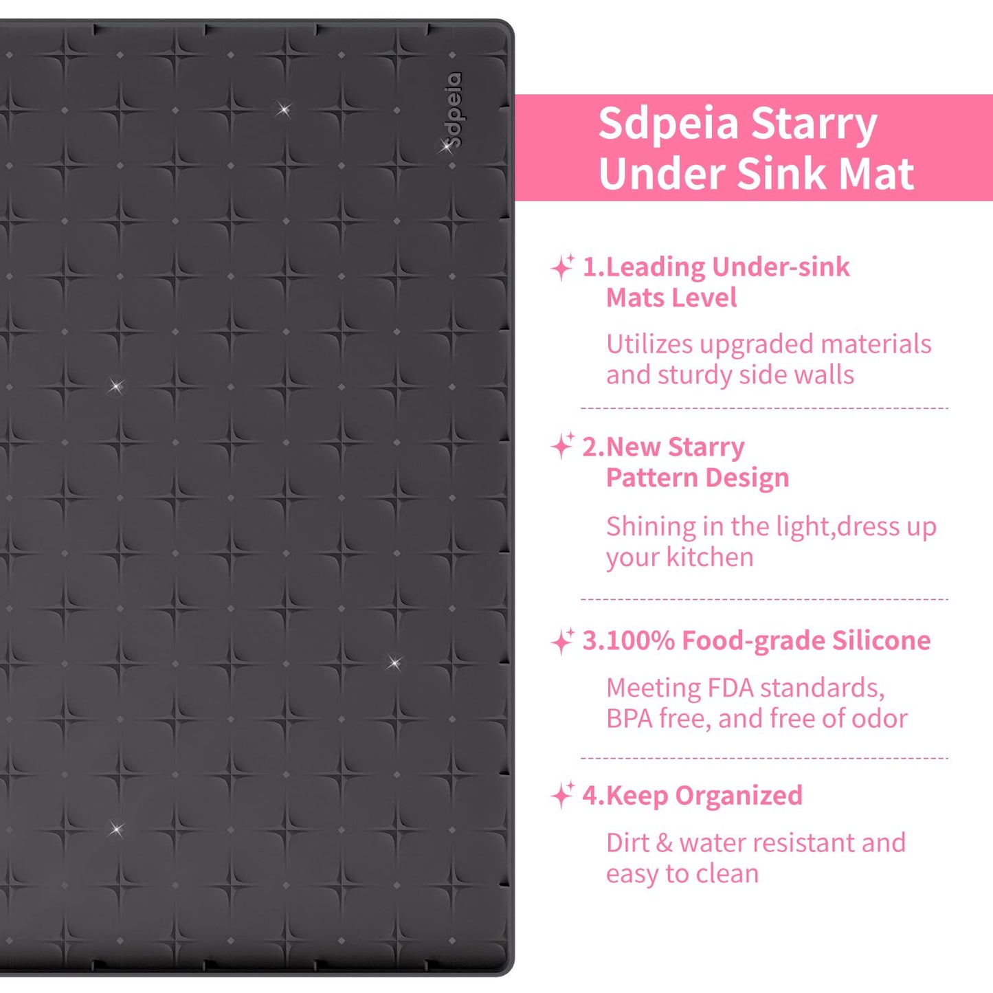 Under Sink Silicone Waterproof Cabinet Mat