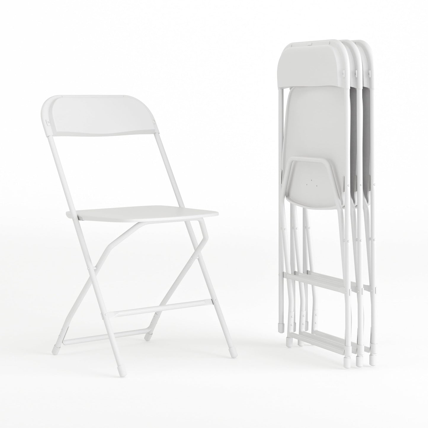 4 Pack Flash Furniture Folding Chairs - 650LB Capacity