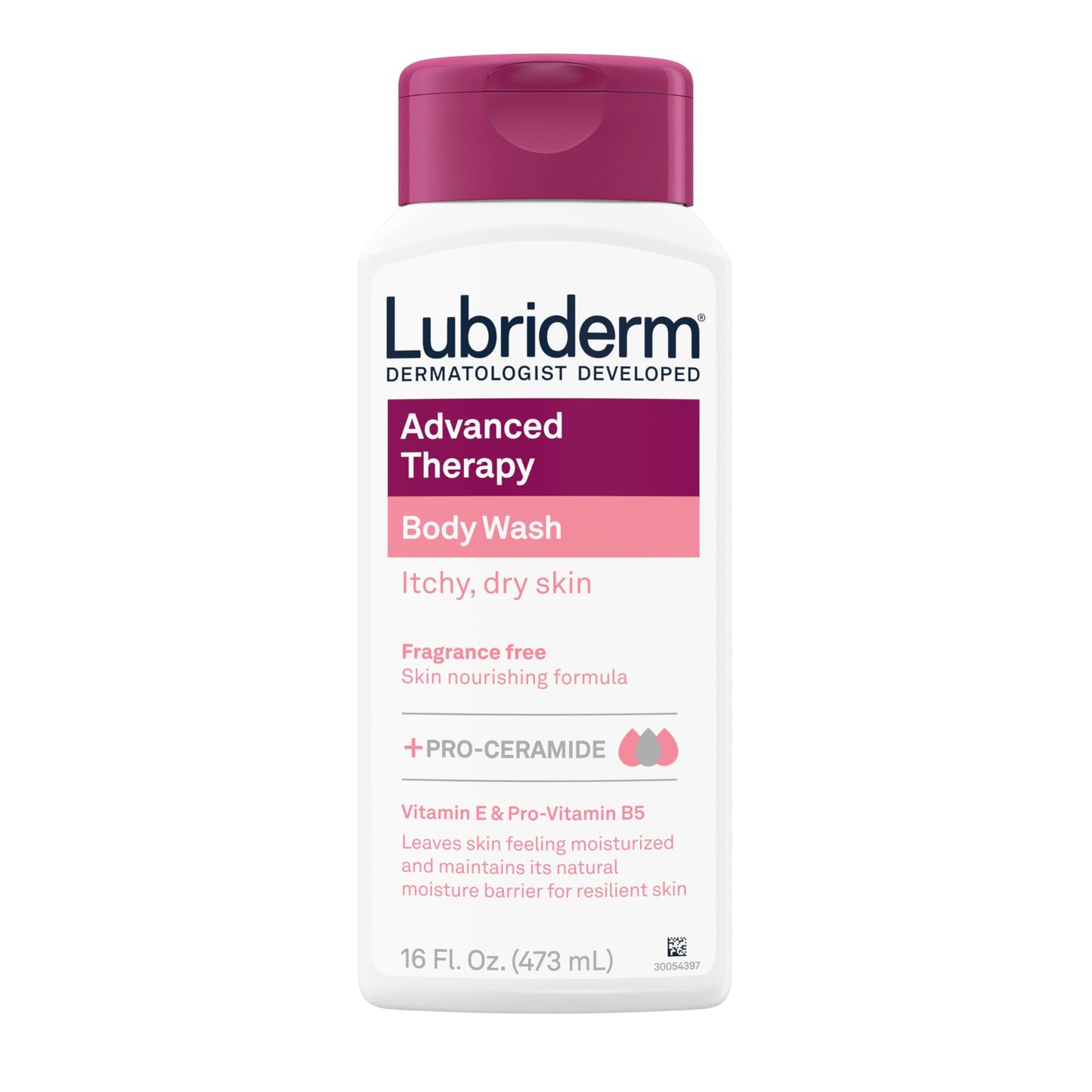 Lubriderm Unscented Body Wash for Dry Skin