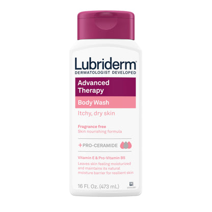Lubriderm Unscented Body Wash for Dry Skin