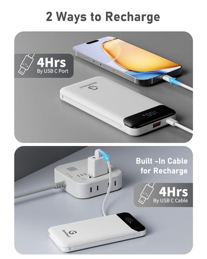10000mAh Portable Power Bank with Fast Charging