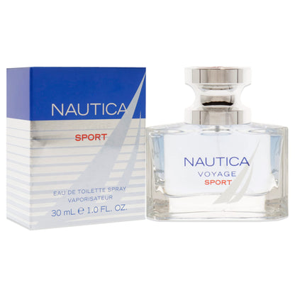 Nautica Voyage Sport Eau de Toilette Spray, Vegan Formula, Eau de Toilette, Sophisticated Fresh Woody Blend, 1.0oz.