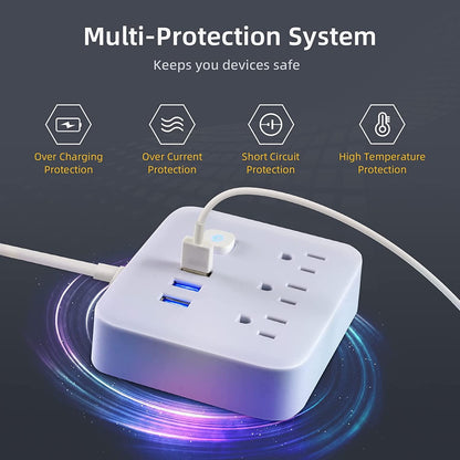 Surge Protector Power Strip with USB Ports