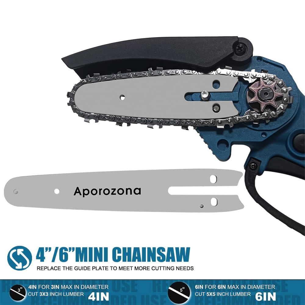 Aporozona 2-in-1 Mini Cordless Chainsaw Set