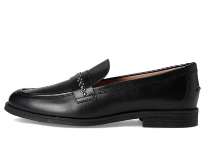 Cole Haan Women's Embellished Black Leather Loafers