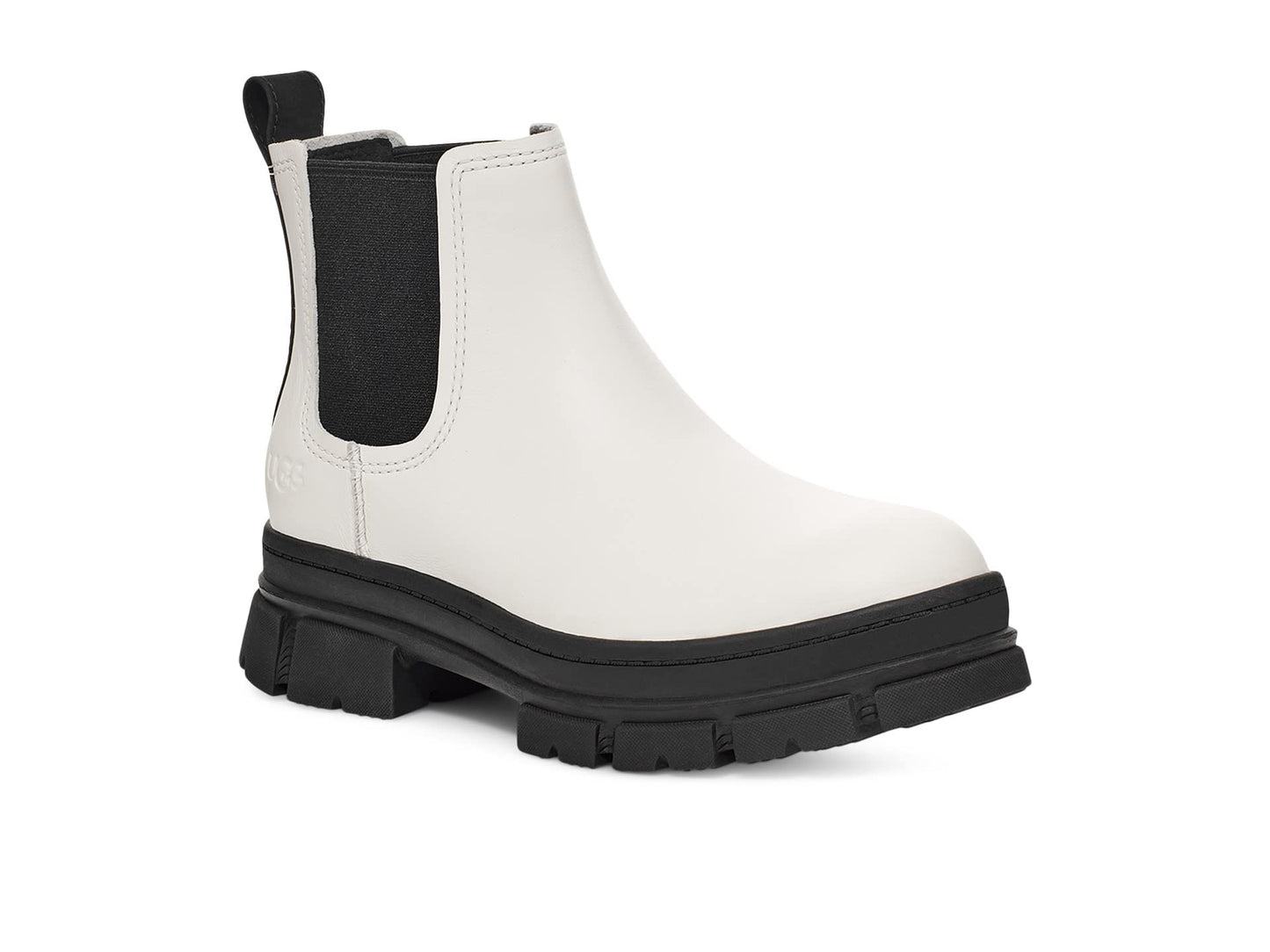 UGG Women's Ashton Chelsea Boot, White, 6.5