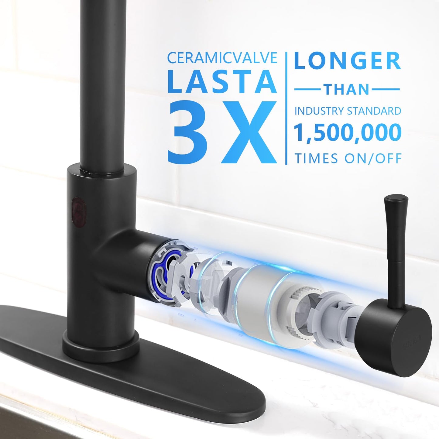 GUUKAR Touchless Kitchen Faucet with Pull Down Sprayer