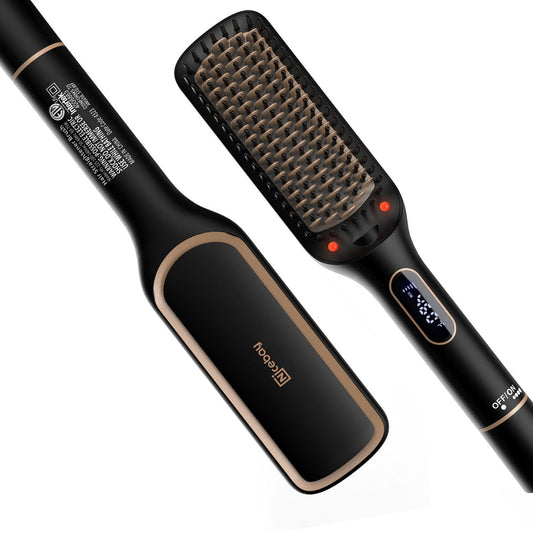 Nicebay Hair Straightener Brush with LED Display