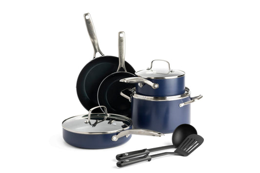 Blue Diamond 10-Piece Nonstick Cookware Set