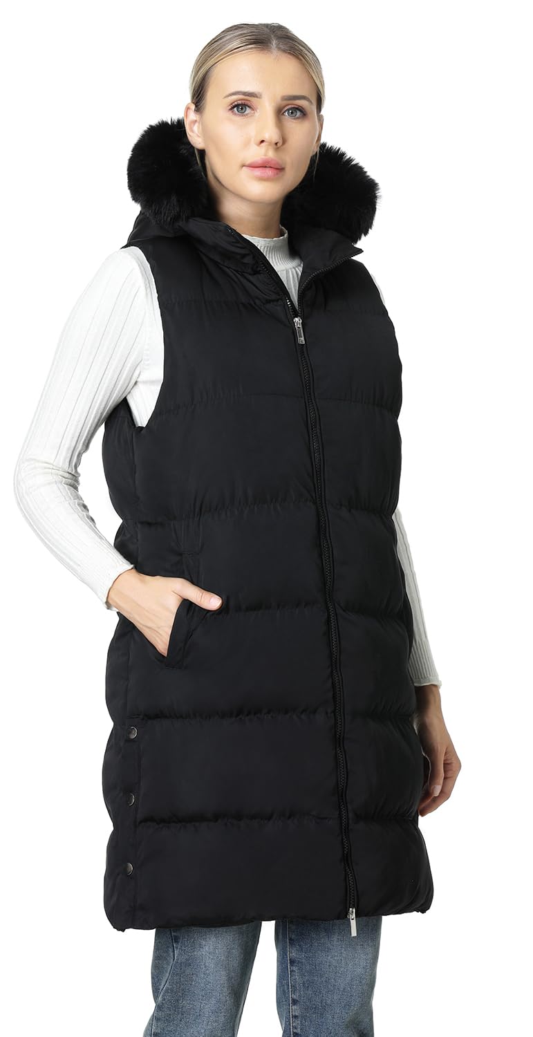 MOERDENG Women's Waterproof Puffer Vest Jacket