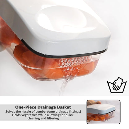 KITIDEA Vegetable Chopper with Container and Dicer