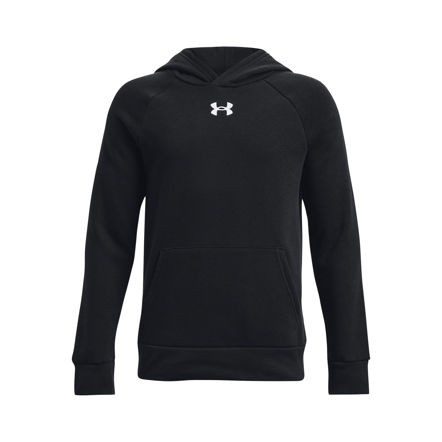 Under Armour Boys Fleece Hoodie, Black, Medium