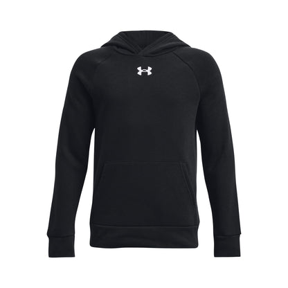 Under Armour Boys Fleece Hoodie, Black, Medium