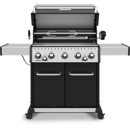Broil King, Baron 590 Pro, 876244, Liquid Propane (LP), 5-Burner, Silver, Black