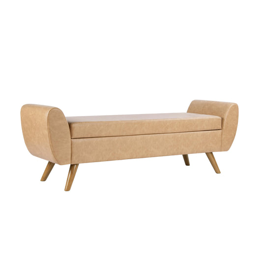HomePop 60-Inch Modern Storage Bench