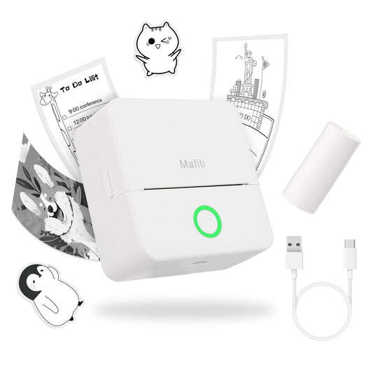 Inkless Bluetooth Mini Sticker Printer for Scrapbooks