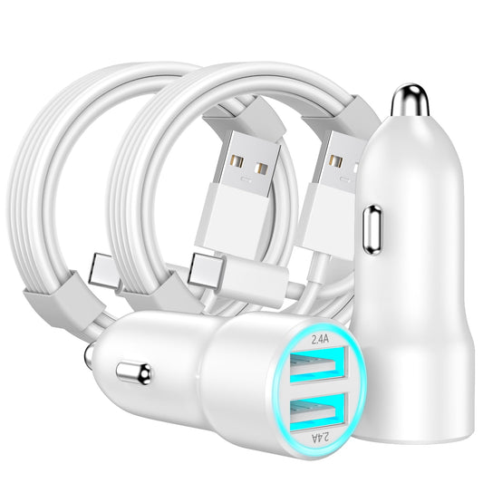 USB Car Charger 4.8A Dual Port Adapter