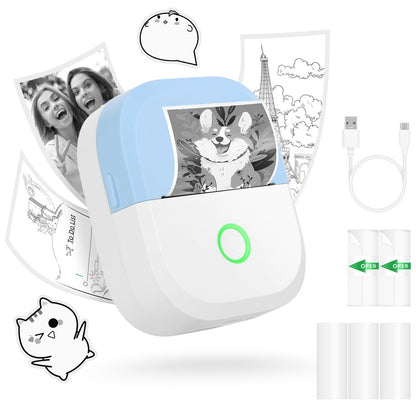 Mini Wireless Bluetooth Sticker Printer for Photos