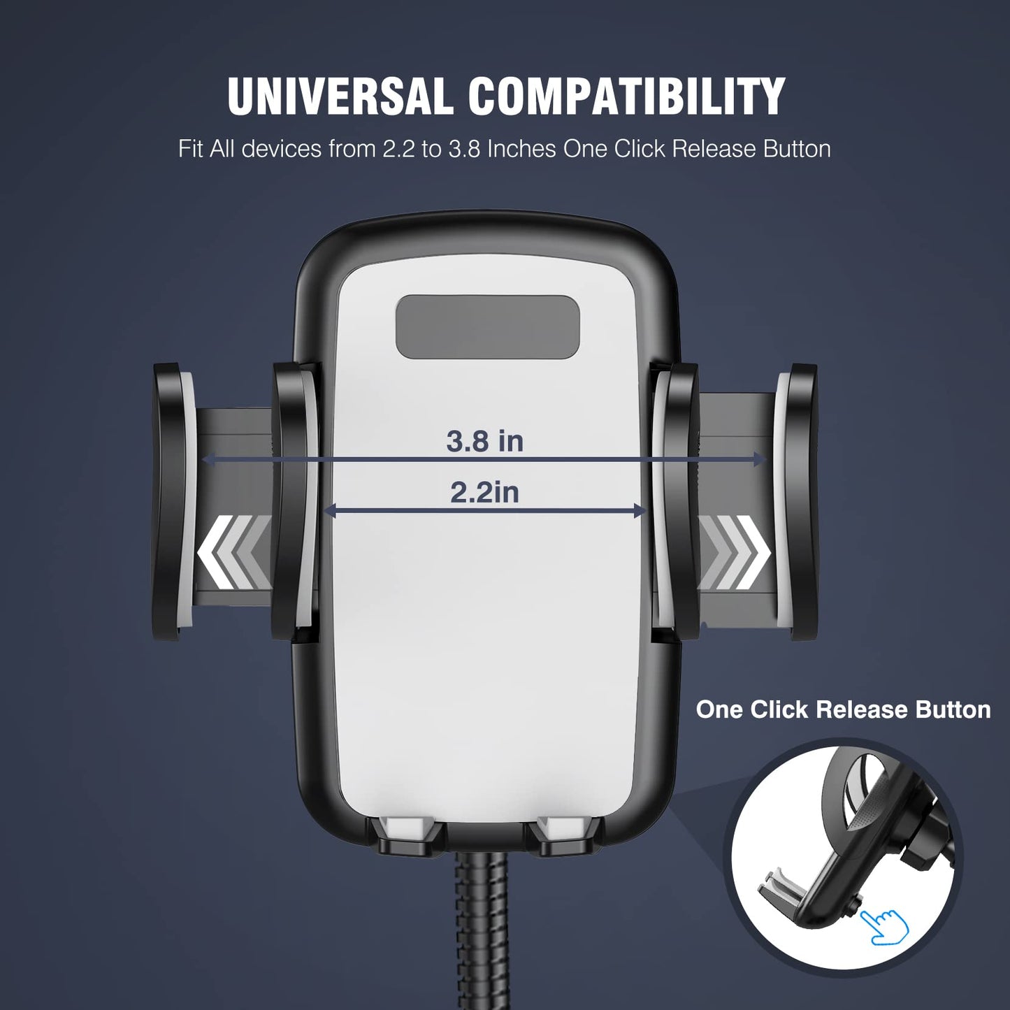 4-Port USB Car Charger & Phone Mount