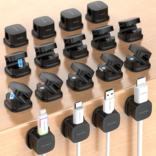 18 Pack Magnetic Cable Management Clips Organizer