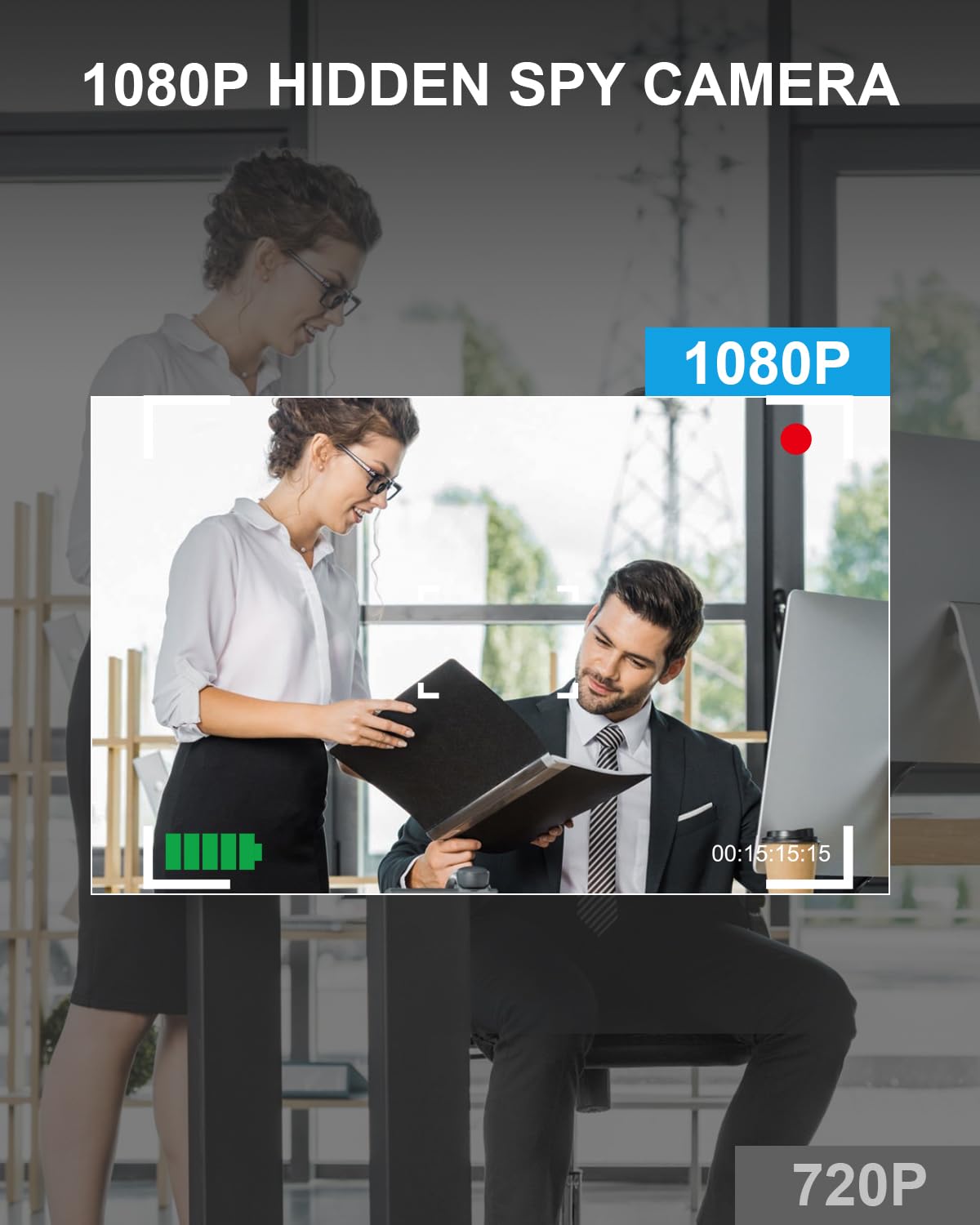 WiFi 1080P Smoke Detector Hidden Camera