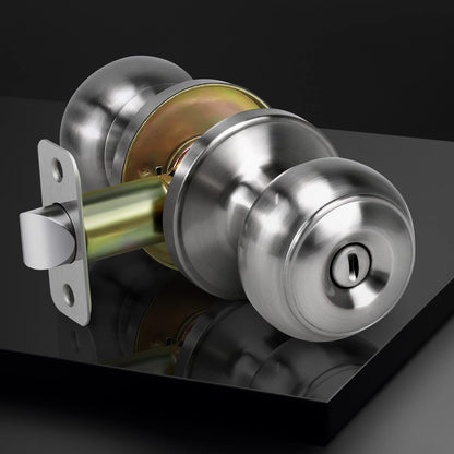 LOQRON Keyless Privacy Door Knob - Satin Nickel