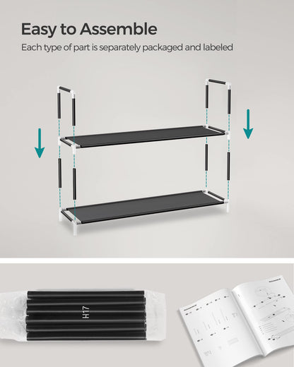 3-Tier Shoe Rack for Hallway Storage
