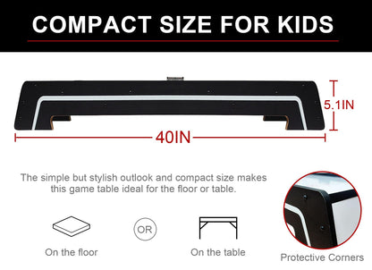 Air Hockey Table for Kids | Tabletop Air Hockey for Children, Girls, Boys, Teens with Air Hockey Pucks and Paddles, Electronic Fans