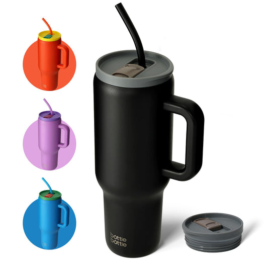 40 oz Stainless Steel Tumbler with Straw