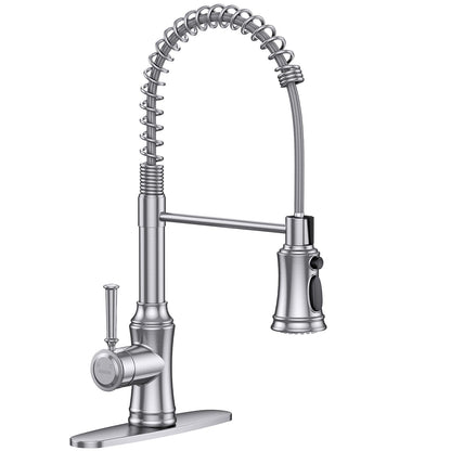 Hurran Stainless Steel Kitchen Faucet with Sprayer