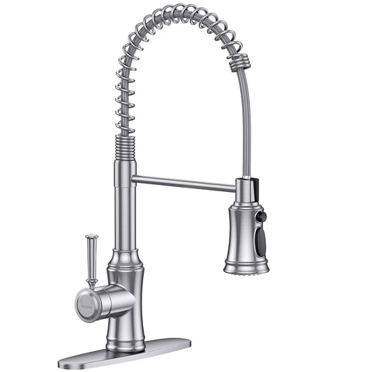 Hurran Stainless Steel Kitchen Faucet with Sprayer