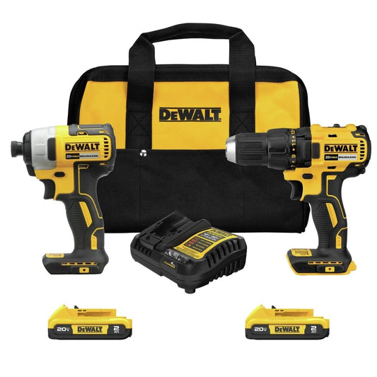 DEWALT 20V MAX Cordless Drill & Impact Driver Kit