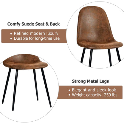 Set of 4 Upholstered Dining Chairs