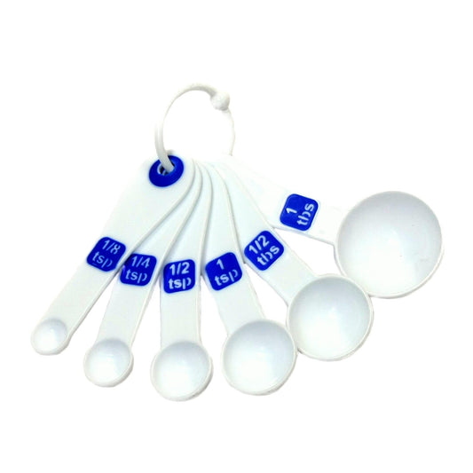 Chef Craft 6-Piece Plastic Measuring Spoon Set
