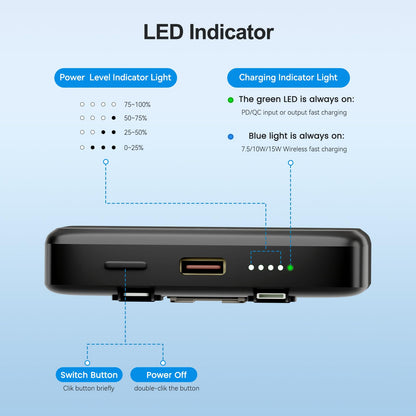 10000mAh Mag-Safe Portable Charger by VOL2GO